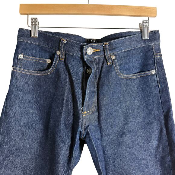 A.P.C. Men's Petit Standard Slim-Fit Dry Selvedge Denim Jeans Size 29 - Picture 6 of 13